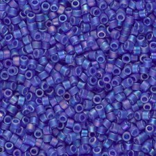 Miyuki delica Beads 11/0 - Matted transparent cobalt ab DB-864